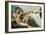 The Sistine Chapel; Ceiling Frescos after Restoration, the Creation of Adam-Michelangelo Buonarroti-Framed Giclee Print