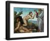 The Sistine Chapel; Ceiling Frescos after Restoration, the Creation of Eve-Michelangelo Buonarroti-Framed Giclee Print