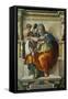 The Sistine Chapel; Ceiling Frescos after Restoration, the Delphic Sibyl-Michelangelo Buonarroti-Framed Stretched Canvas