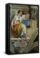 The Sistine Chapel; Ceiling Frescos after Restoration, the Erithrean Sibyl-Michelangelo Buonarroti-Framed Stretched Canvas