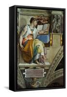 The Sistine Chapel; Ceiling Frescos after Restoration, the Erithrean Sibyl-Michelangelo Buonarroti-Framed Stretched Canvas