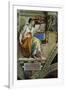 The Sistine Chapel; Ceiling Frescos after Restoration, the Erithrean Sibyl-Michelangelo Buonarroti-Framed Giclee Print