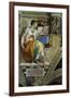 The Sistine Chapel; Ceiling Frescos after Restoration, the Erithrean Sibyl-Michelangelo Buonarroti-Framed Giclee Print