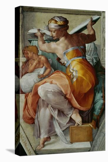 The Sistine Chapel; Ceiling Frescos after Restoration, the Libyan Sibyl-Michelangelo Buonarroti-Stretched Canvas