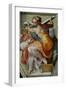 The Sistine Chapel; Ceiling Frescos after Restoration, the Libyan Sibyl-Michelangelo Buonarroti-Framed Giclee Print