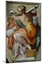 The Sistine Chapel; Ceiling Frescos after Restoration, the Libyan Sibyl-Michelangelo Buonarroti-Mounted Giclee Print