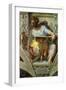 The Sistine Chapel; Ceiling Frescos after Restoration, the Prophet Daniel-Michelangelo Buonarroti-Framed Giclee Print