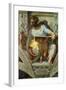 The Sistine Chapel; Ceiling Frescos after Restoration, the Prophet Daniel-Michelangelo Buonarroti-Framed Giclee Print