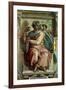 The Sistine Chapel; Ceiling Frescos after Restoration, the Prophet Isaiah-Michelangelo Buonarroti-Framed Giclee Print