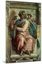 The Sistine Chapel; Ceiling Frescos after Restoration, the Prophet Isaiah-Michelangelo Buonarroti-Mounted Giclee Print