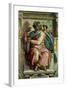 The Sistine Chapel; Ceiling Frescos after Restoration, the Prophet Isaiah-Michelangelo Buonarroti-Framed Giclee Print