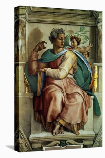 The Sistine Chapel; Ceiling Frescos after Restoration, the Prophet Isaiah-Michelangelo Buonarroti-Stretched Canvas