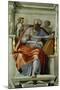 The Sistine Chapel; Ceiling Frescos after Restoration, the Prophet Joel-Michelangelo Buonarroti-Mounted Giclee Print