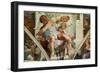 The Sistine Chapel; Ceiling Frescos after Restoration, the Prophet Jonah-Michelangelo Buonarroti-Framed Giclee Print