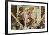 The Sistine Chapel; Ceiling Frescos after Restoration, the Prophet Jonah-Michelangelo Buonarroti-Framed Giclee Print