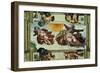 The Sistine Chapel; Ceiling Frescos after Restoration-Michelangelo Buonarroti-Framed Giclee Print