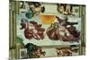 The Sistine Chapel; Ceiling Frescos after Restoration-Michelangelo Buonarroti-Mounted Giclee Print