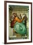 The Sistine Chapel; Ceiling Frescos after Restoration-Michelangelo Buonarroti-Framed Giclee Print