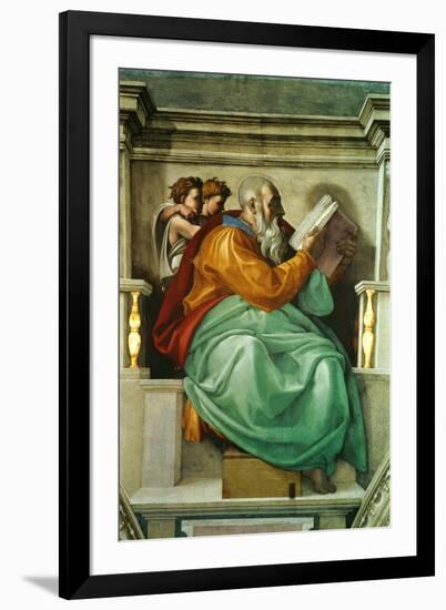 The Sistine Chapel; Ceiling Frescos after Restoration-Michelangelo Buonarroti-Framed Premium Giclee Print