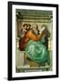 The Sistine Chapel; Ceiling Frescos after Restoration-Michelangelo Buonarroti-Framed Premium Giclee Print