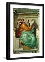 The Sistine Chapel; Ceiling Frescos after Restoration-Michelangelo Buonarroti-Framed Giclee Print