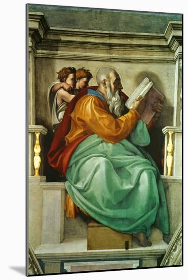 The Sistine Chapel; Ceiling Frescos after Restoration-Michelangelo Buonarroti-Mounted Giclee Print