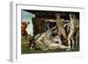 The Sistine Chapel; Ceiling Frescos after Restoration-Michelangelo Buonarroti-Framed Giclee Print