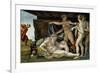 The Sistine Chapel; Ceiling Frescos after Restoration-Michelangelo Buonarroti-Framed Giclee Print