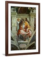 The Sistine Chapel; Ceiling Frescos after Restoration-Michelangelo Buonarroti-Framed Giclee Print