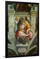 The Sistine Chapel; Ceiling Frescos after Restoration-Michelangelo Buonarroti-Framed Giclee Print