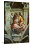 The Sistine Chapel; Ceiling Frescos after Restoration-Michelangelo Buonarroti-Stretched Canvas