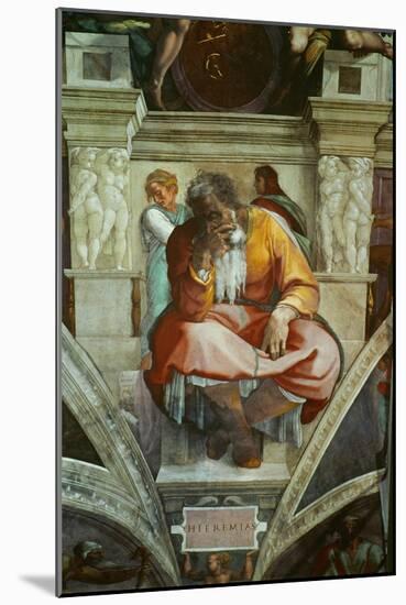 The Sistine Chapel; Ceiling Frescos after Restoration-Michelangelo Buonarroti-Mounted Giclee Print