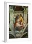 The Sistine Chapel; Ceiling Frescos after Restoration-Michelangelo Buonarroti-Framed Giclee Print