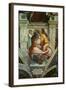 The Sistine Chapel; Ceiling Frescos after Restoration-Michelangelo Buonarroti-Framed Giclee Print