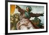 The Sistine Chapel; Ceiling Frescos after Restoration-Michelangelo Buonarroti-Framed Giclee Print