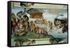The Sistine Chapel; Ceiling Frescos after Restoration-Michelangelo Buonarroti-Framed Stretched Canvas