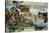 The Sistine Chapel; Ceiling Frescos after Restoration-Michelangelo Buonarroti-Stretched Canvas