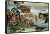 The Sistine Chapel; Ceiling Frescos after Restoration-Michelangelo Buonarroti-Framed Stretched Canvas