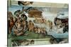 The Sistine Chapel; Ceiling Frescos after Restoration-Michelangelo Buonarroti-Stretched Canvas