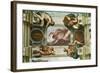 The Sistine Chapel; Ceiling Frescos after Restoration-Michelangelo Buonarroti-Framed Giclee Print