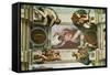 The Sistine Chapel; Ceiling Frescos after Restoration-Michelangelo Buonarroti-Framed Stretched Canvas