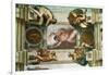 The Sistine Chapel; Ceiling Frescos after Restoration-Michelangelo Buonarroti-Framed Giclee Print