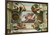 The Sistine Chapel; Ceiling Frescos after Restoration-Michelangelo Buonarroti-Framed Giclee Print