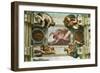 The Sistine Chapel; Ceiling Frescos after Restoration-Michelangelo Buonarroti-Framed Giclee Print