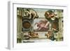 The Sistine Chapel; Ceiling Frescos after Restoration-Michelangelo Buonarroti-Framed Giclee Print