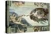 The Sistine Chapel: Creation of Adam, 1510-Michelangelo Buonarroti-Stretched Canvas