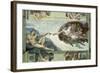 The Sistine Chapel: Creation of Adam, 1510-Michelangelo Buonarroti-Framed Giclee Print