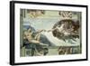 The Sistine Chapel: Creation of Adam, 1510-Michelangelo Buonarroti-Framed Giclee Print