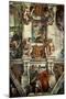 The Sistine Chapel: Creation of Eve, the Prophet Ezekiel-Michelangelo Buonarroti-Mounted Premium Giclee Print