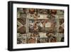 The Sistine Chapel: The Fall-Michelangelo Buonarroti-Framed Giclee Print